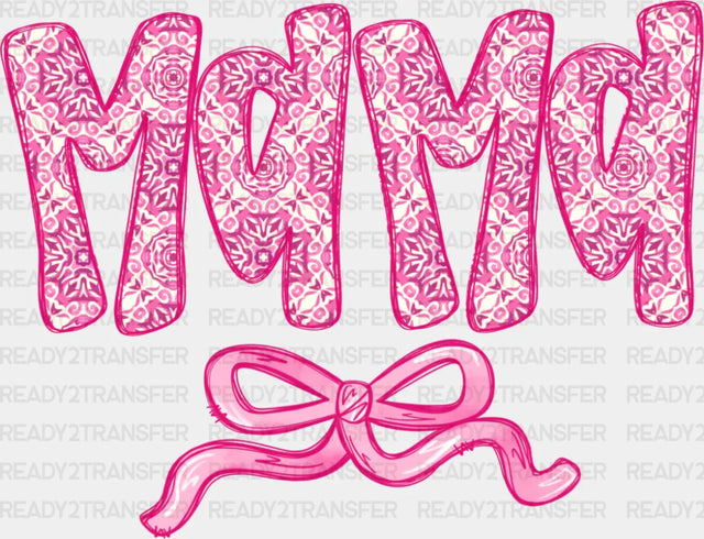 Mama Pink Ribbon Design - Mother’s Day Dtf Transfer
