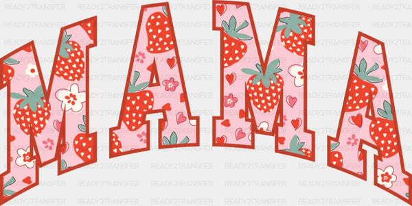 Mama Strawberry Pink Color - Mother's Day DTF Transfer