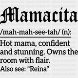 Mamacita Definition - Hispanic Heritage Month DTF Transfers - Adult Unisex - S & M (10’’) / Dark Color Design (See