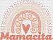 Mamacita Rainbow Mother's Day DTF Heat Transfer, Mama Design, Mom DTF ready2transfer White