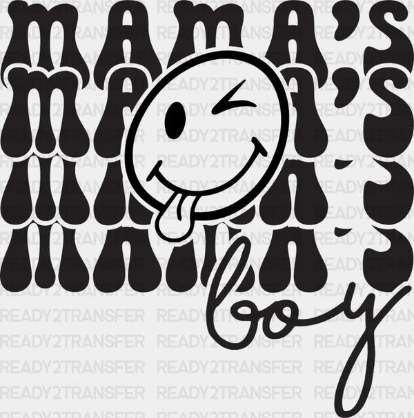 Mama's Boy Smiley - Kids DTF Heat Transfer