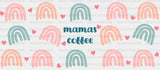 Mama's Coffee - Mom Cup Wrap UV Sticker Permanent UV DTF Decal ready2transfer