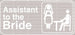 Man Assistant To The Bride DTF Transfer ready2transfer White