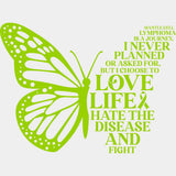 Mantle Cell Lymphoma Is A Journey - Lymphoma DTF Transfers ready2transfer Green Color Design (See Imaging)