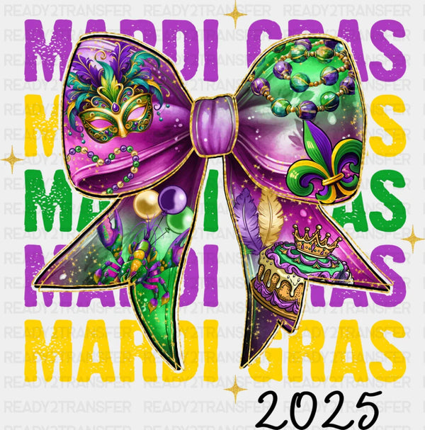 Mardi Gras 2025 Ribbon - Mardi Gras DTF Transfer
