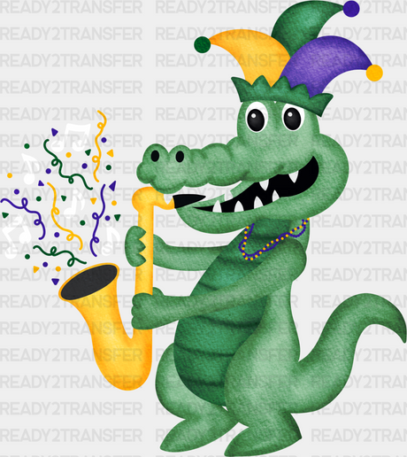 MARDI GRAS CROCODILE EDITION DTF Transfer