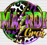 Mardi Gras Design Dtf Transfer