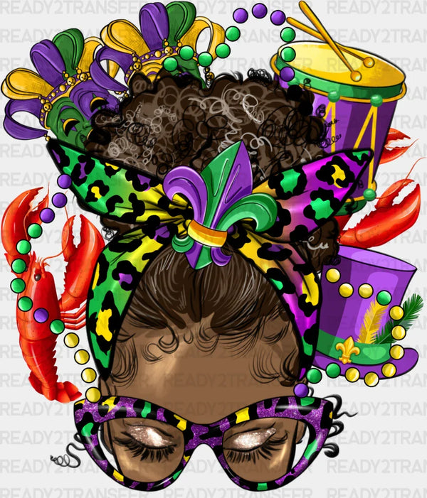 Mardi Gras Face Design Mardi Gras DTF Transfer