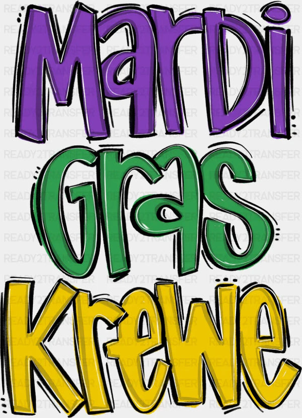 Mardi Gras Krewe - Mardi Gras DTF Transfer