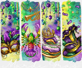 Mardi Gras Mask Lobster Donut & Hat - Mardi Gras DTF Transfer Adult Unisex - S & M (10’’) / Light Color Design (See