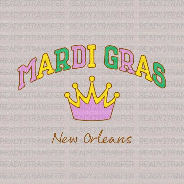 MARDI GRAS New Orleans DTF Transfer