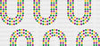 Mardi Gras Rainbow - Mardi Gras Cup Wrap UV Sticker Permanent UV DTF Decal ready2transfer