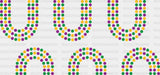 Mardi Gras Rainbow - Mardi Gras Cup Wrap UV Sticker Permanent UV DTF Decal ready2transfer