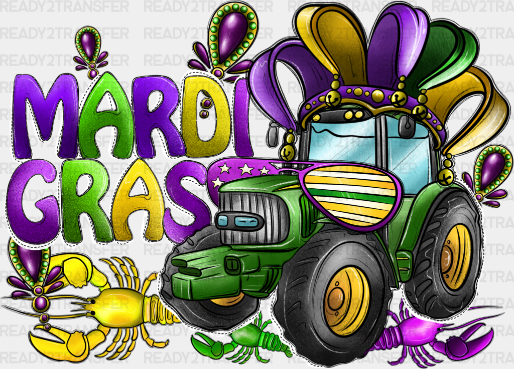 MARDI GRAS TRACTOR DTF Transfer – Ready2Transfer