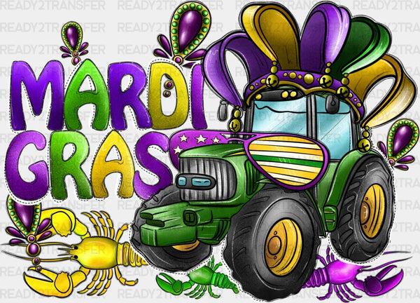 MARDI GRAS TRACTOR DTF Transfer