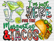 Margaritas and Tacos DTF Transfer