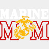 Marine Mom - Marines DTF Transfers - Adult Unisex - S & M (10’’) / Light Color Design (See Imaging)