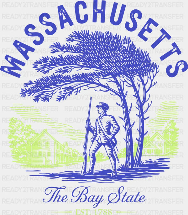 Massachusetts The Bay State - States & Cities DTF Transfer