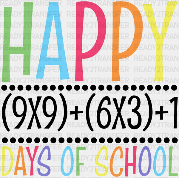 MATH PROBLEM 100 DAYS OF SCHOOL DTF Transfer