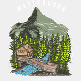 Matterhorn Zermatt - Hiking DTF Transfers ready2transfer Light Color Design (See Imaging)