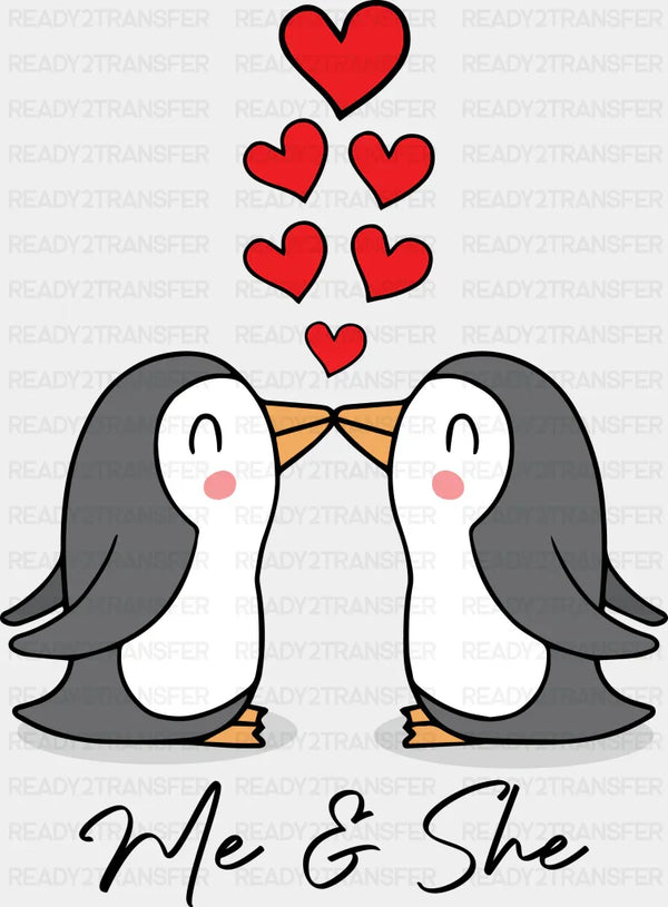 ME & SHE LOVE IN LOVE DTF Transfer