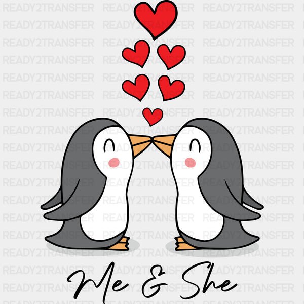 ME & SHE LOVE IN LOVE DTF Transfer