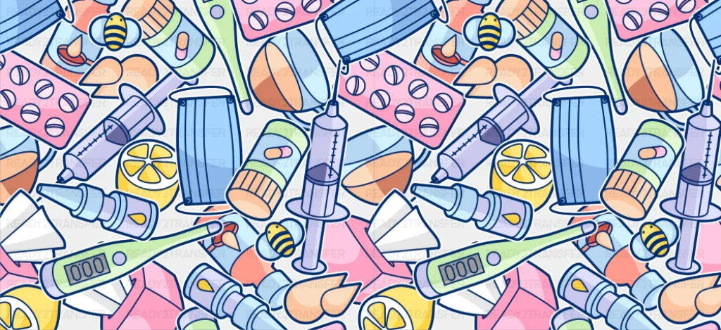 Medical Items - Nurse Cup Wrap UV Sticker Permanent UV DTF Decal