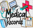 Medical Records - School Dtf Transfer Adult Unisex S & M (10’’) / Dark Color Design (See Imaging)