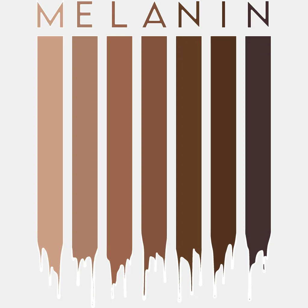 Melanin Blm Dtf Transfer Adult Unisex - S & M (10’) / White