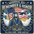 Memorial Day Remember & Honor - Air Force DTF Transfers