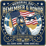Memorial Day Remember & Honor - Air Force DTF Transfers
