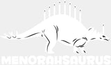 Menorahsaurus - Hanukkah DTF Transfer Adult Unisex - S & M (10’’) / Light Color Design (See Imaging)