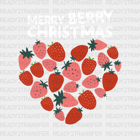 Merry Berry Christmas Dtf Transfer