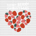 Merry Berry Christmas DTF Transfer ready2transfer White