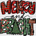 MERRY BRIGHT DTF Transfer ready2transfer Black