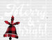Merry & Bright DTF Transfer ready2transfer White