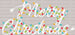 Merry Christmas Colorful DTF Transfer ready2transfer White