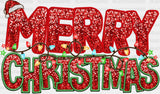 Merry Christmas Design Dtf Transfer