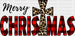 Merry Christmas DTF Transfer ready2transfer Black