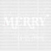 MERRY MERRY CHRISTMAS DTF Transfer ready2transfer White