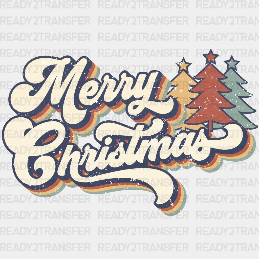 Merry Christmas Dtf Transfer