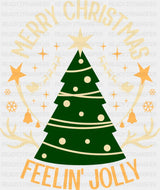 Merry Christmas Feelin' Jolly - Christmas DTF Transfer ready2transfer
