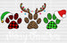 Merry Christmas Footprint DTF Transfer ready2transfer White