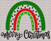 Merry Christmas Green Effect DTF Transfer ready2transfer Black