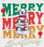Merry Christmas Green Red Yellow - Christmas DTF Transfer ready2transfer