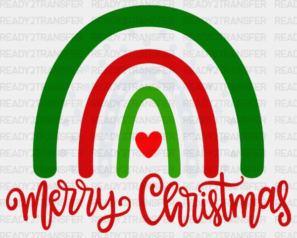 Merry Christmas Heart DTF Transfer