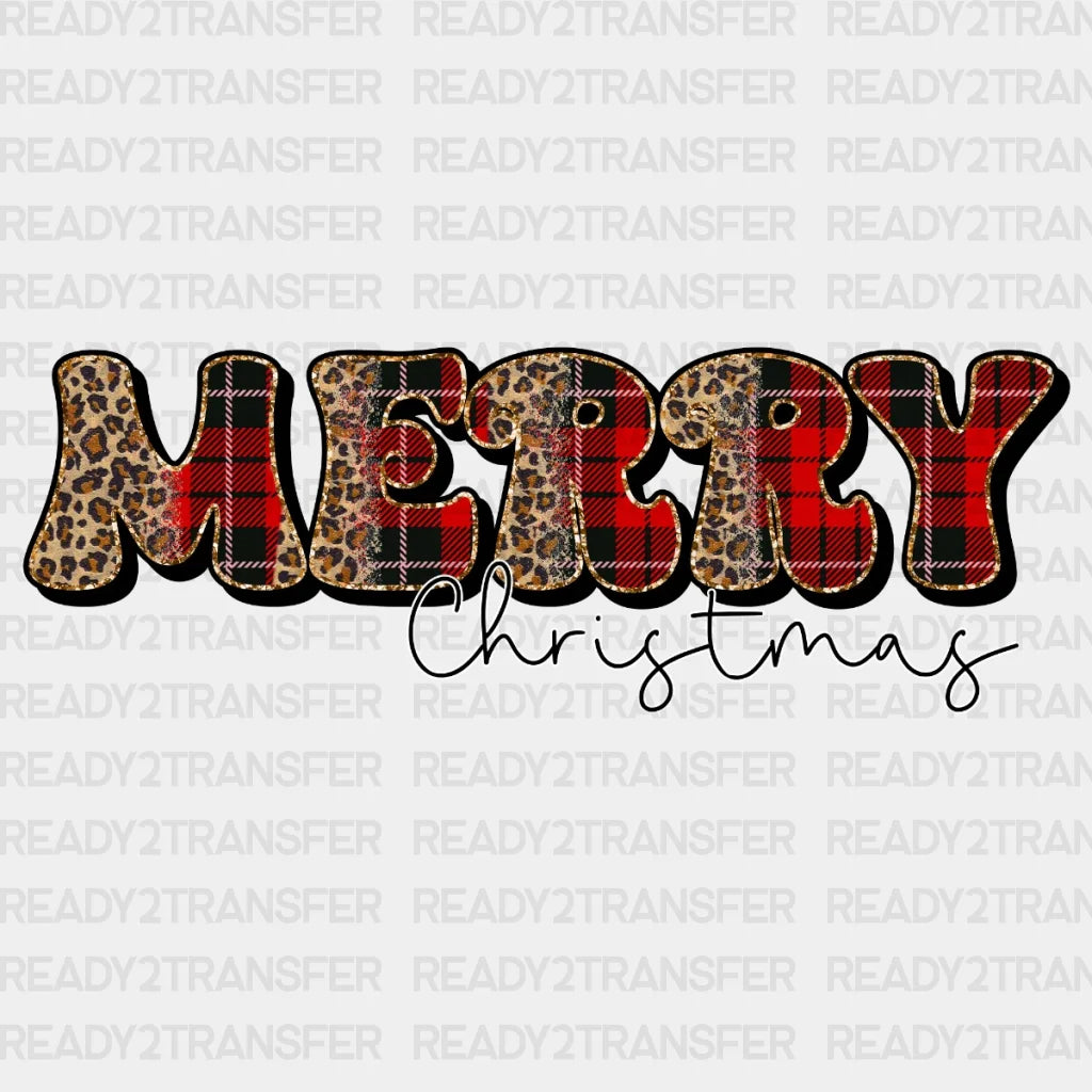 Merry Christmas Leo&Red Dtf Transfer
