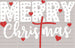 Merry Christmas Loves DTF Transfer ready2transfer White