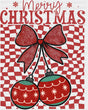 Merry Christmas Ornaments Checkered Design - Christmas DTF Transfer
