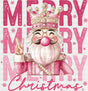Merry Christmas Pink Design - Christmas DTF Transfer